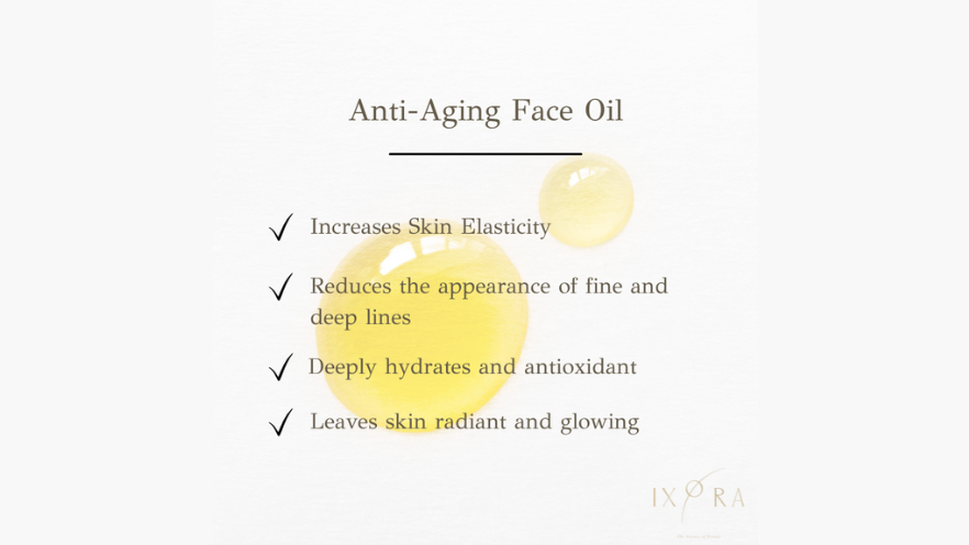 Ixora Anti-Aging Face Oil: Your Natural Elixir for Youthful Radiance
