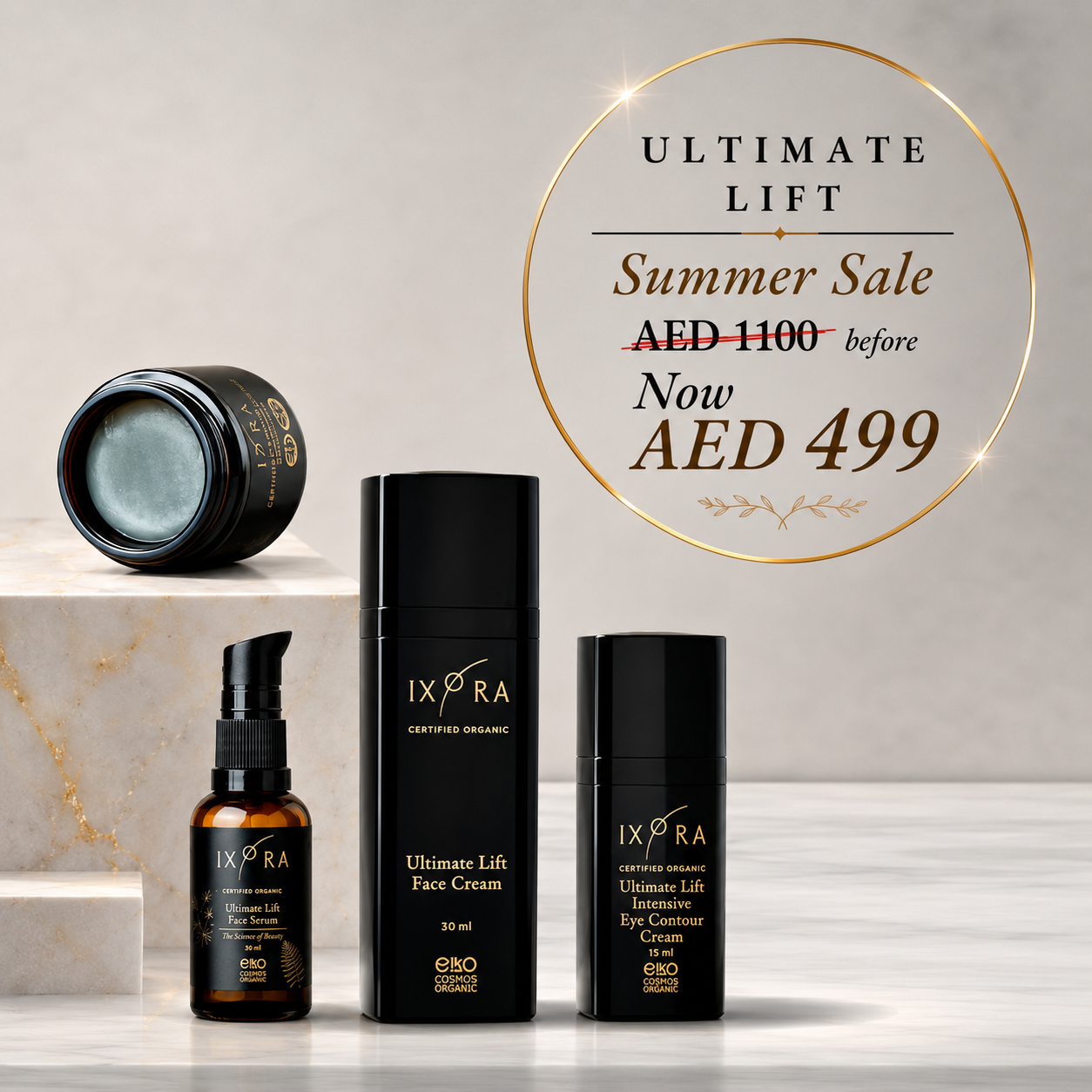 Ultimate Lift Complete Range Ixora Organic Beauty