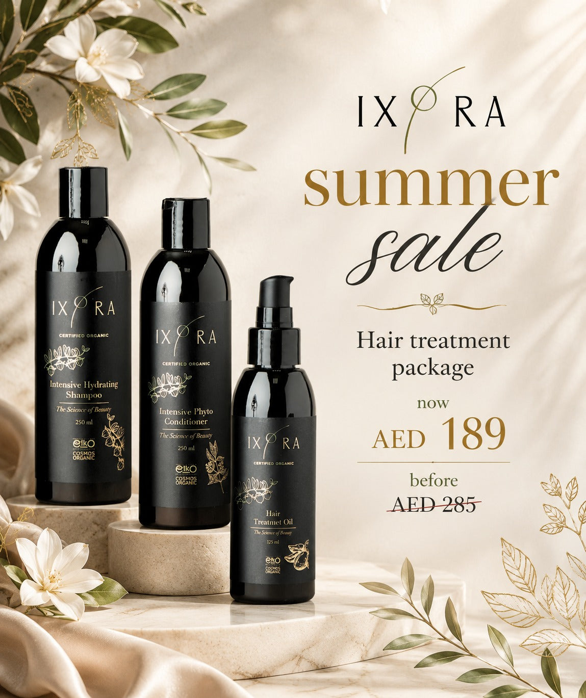 IXORA Hair Treatment Kit Ixora Organic Beauty