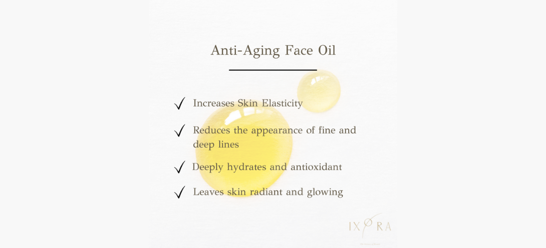 Ixora Anti-Aging Face Oil: Your Natural Elixir for Youthful Radiance