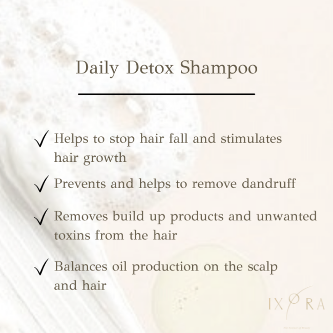 Ixora Daily Detox Shampoo Ixora Organic Beauty