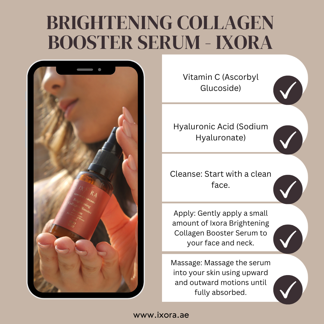 Ixora Brightening Collagen Booster Serum Ixora Organic Beauty
