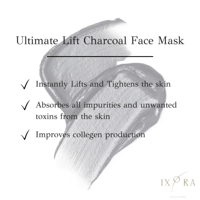 Ultimate Lift Charcoal Face Mask Ixora Organic Beauty