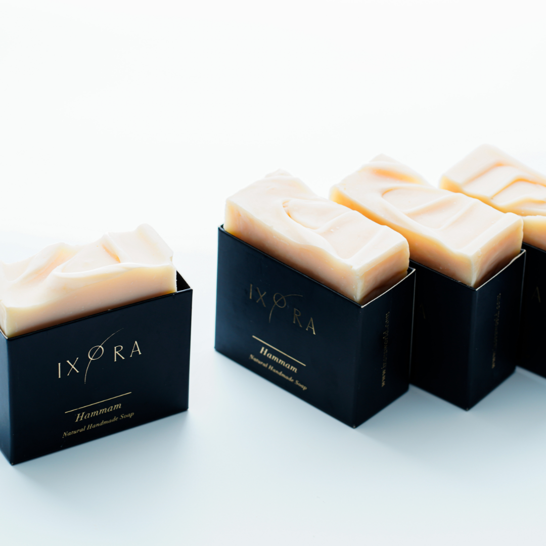 Ixora Hammam Soap: Nourish and Repair Your Skin with 80% Olive Oil for Soft, Refreshed Skin Ixora Organic Beauty