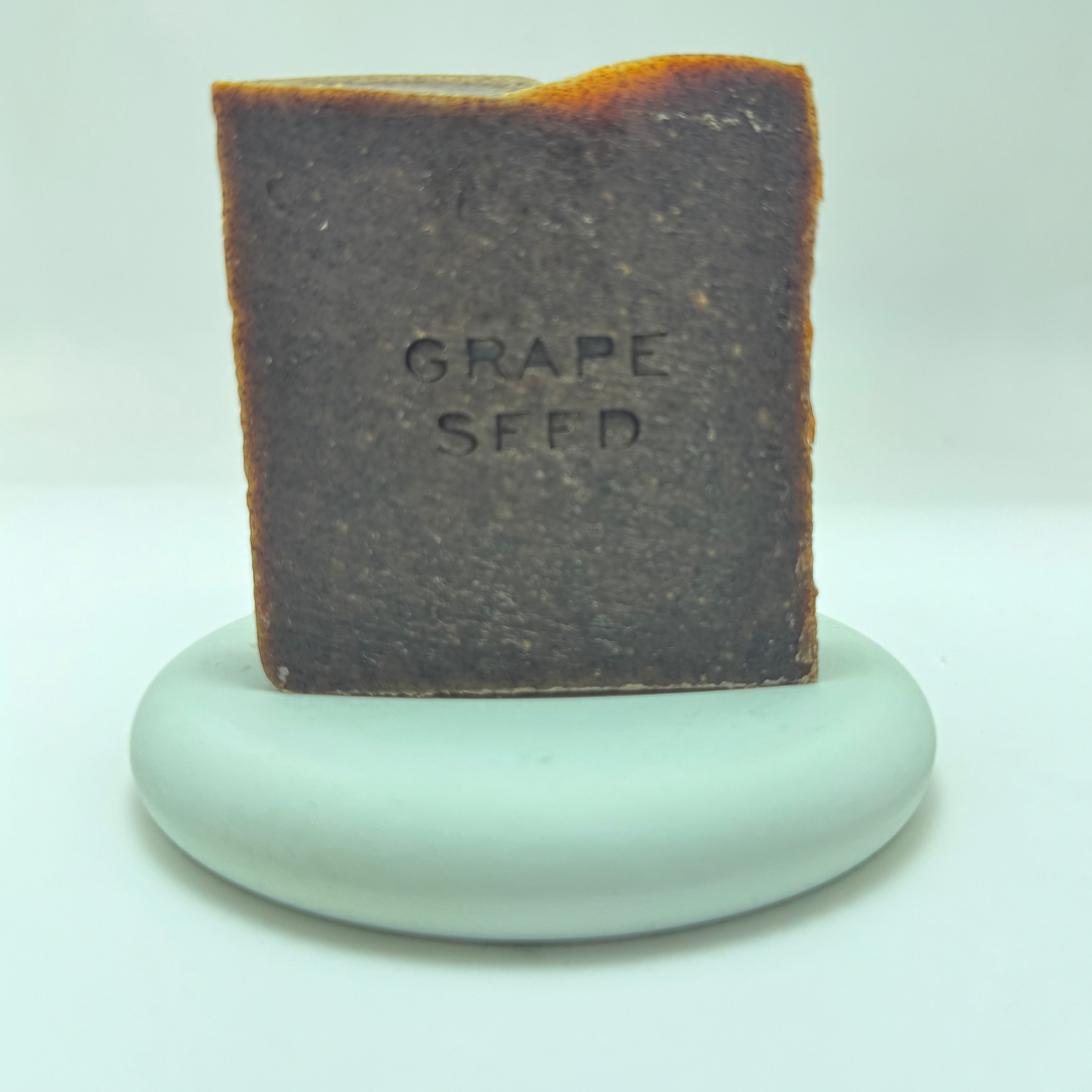 Natural Handmade Grape Seed Soap by IXORA: Rejuvenating Soap with Antioxidant and Moisturizing Properties for Youthful, Radiant Skin IXORA