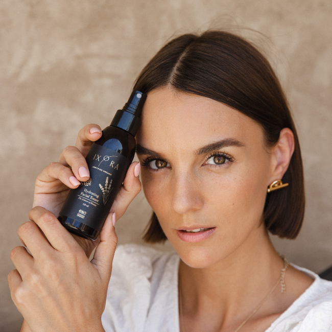 Hydrating Facial Toner Spray For Dry Skin - Ixora Ixora Organic Beauty