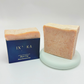 Natural Handmade Pink Clay Soap by IXORA: Detoxifying Soap with Exfoliating and Rejuvenating Properties for Smooth, Radiant Skin IXORA