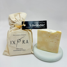 Natural Handmade Lavender Face Soap by IXORA: Calming Soap with Antiseptic and Soothing Properties for Relaxed, Clear Skin IXORA