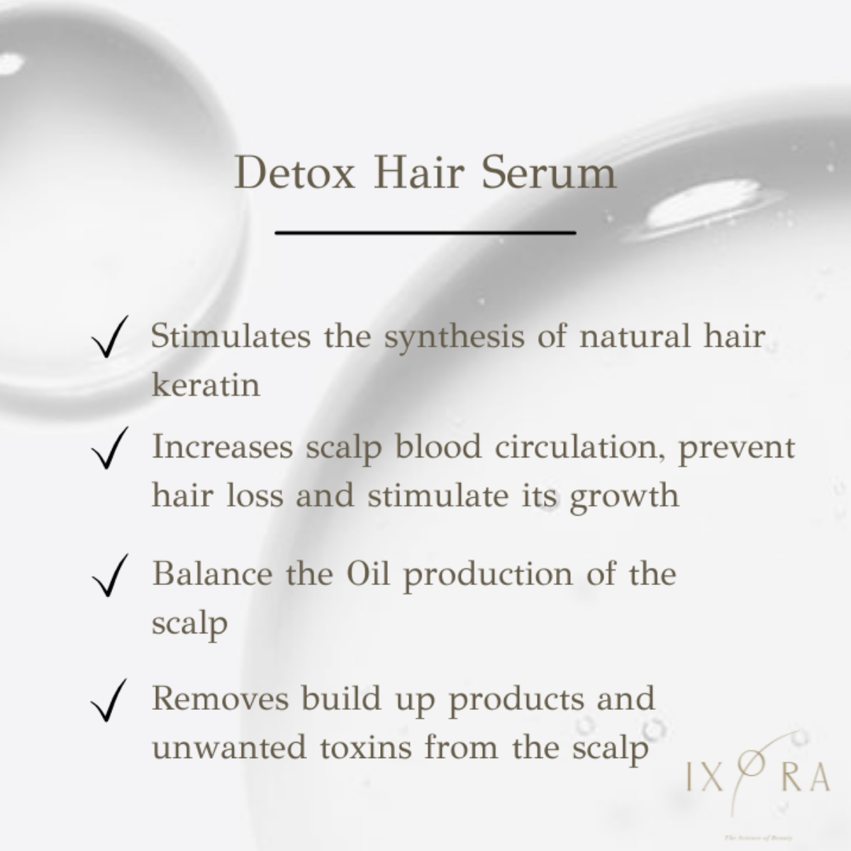 Detox Hair Serum Ixora Organic Beauty