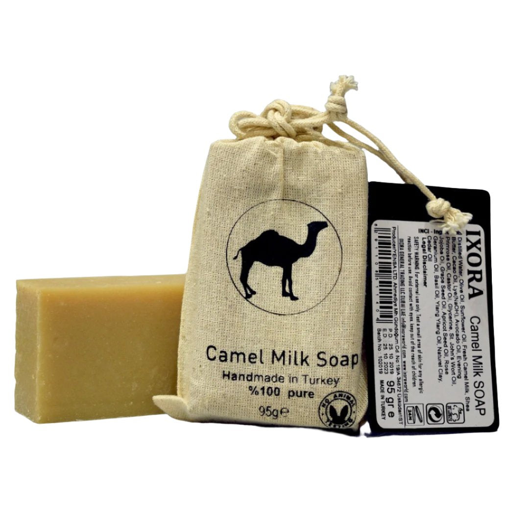 Natural Handmade Camel Milk Soap by IXORA: Luxurious Soap with Hydrating and Nourishing Properties for Soft, Glowing Skin Ixora Organic Beauty