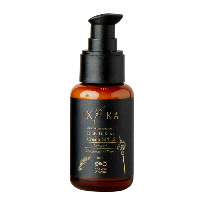 Daily Defense Face Cream SPF15 – Oily Skin Ixora Organic Beauty