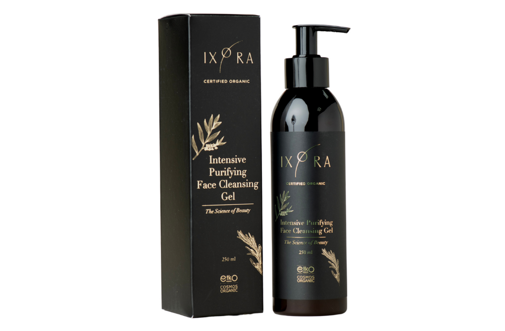 Intensive Purifying Face Cleansing Gel – Oily Skin Ixora Organic Beauty