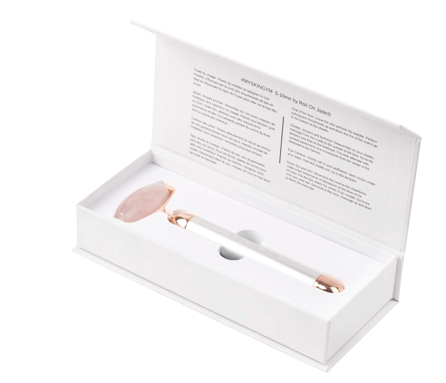 Sculpt' Deluxe Vibrating Roller (PINK QUARTZ) Ixora Organic Beauty 